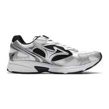 Mizuno 新款 SPEED 2K 緩震透氣網布多功能休閒跑步鞋 中性款 - 銀白色/黑色 - 查看 3