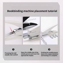 Durable Metal Handheld Stapler, Suitable For DIY Craft Packaging, Scrapbooking Thin Decoration Binding, Manual Stapler, Office Supplies Stationery - Single Piece - View 4