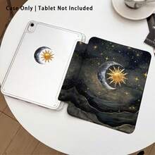 1pc Tablet Protective Case With Stand, Star, Moon, Sun Pattern, Suitable For Honor 8/9/10/X8/X8A/X9/X8Pro/X9Pro/ MatePad Se 11 Inch/MatePad 11 Inch/11.5 Inch, MatePad Pro Apple 10th/11th Gen 2025 (A16) - Style 4 - View 2