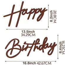 Happy Birthday Backdrop Decoration - Felt Happy Birthday Sign, Suitable For Balloon Arch Birthday Party Backdrop Decoration, Also Suitable For Birthday Party, Baby Shower - Vintage Country Style Birthday Party Decoration Backdrop Wall Photo Prop - View 3
