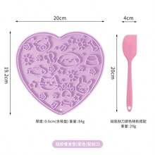 2pcs Love's Licking Pad Licking Mat + Cleaning Scraper Set Dog Licking Plate Pet Silicone Suction Slow Feeder Mat Anti-Choke Aesthetic Mat - 50ml - View 16