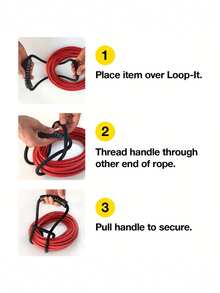 2pcs/Set Heavy Duty Storage Straps With Built-In Handle Protector, Hose, Cable, Tie Organizer, Suitable For Garden, Garage, Tool Room, Attic - Multicolor - View 4