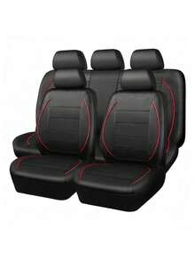 Universal Car Seat Covers: Front Row Or 5-Piece Set. Smooth PU Material, Non-Slip Back, Easy To Clean, Easy To Install. Suitable For Sedans, SUVs And Trucks. Premium Interior Protection And Car Accessories. Multiple Colors Available - A - View 15