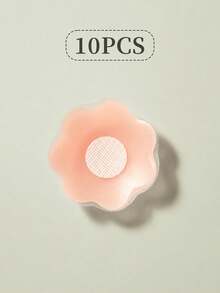 2/10/30/50pcs Thin Self-Adhesive Silicone Nipple Covers, Sweat-Proof Reusable Invisible Seamless Pads, Suitable For Tank Tops And Bikinis - Multicolor - View 9
