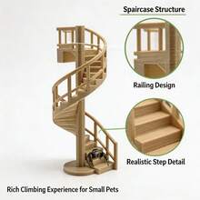 3D Magnetic Jumping Spider Spiral Climbing Ladder, Jumping Spider Climbing Ladder, Easy To Clean And Install, Jumping Spider Terrarium Landscaping Decoration And Habitat Accessory, Designed For Climbing, Hiding And Feeding Of Reptiles, Suitable For Jumping Spiders, Geckos, Lizards And Other Small Reptiles And Amphibians For Climbing, Resting, Exploring And Landscaping Decoration - View 6