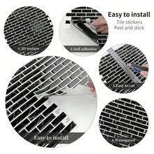 3D自黏式牆貼，廚房防濺護牆，自黏式，防水，耐熱。適用於廚房、客廳、浴室、露營車、居家牆面裝飾 - 1件 - 查看 10
