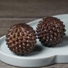 Bola Baoding Kayu Solid untuk Pijat Tangan, Bola Pijat Alami, Meredakan Stres, Latihan Jari, Meditasi. - MultiWarna - View 12
