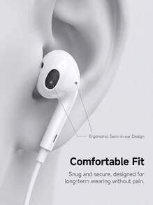 REMAX RM-570a Digital Decoding Wired Earphones/Type-C Dual Interface In-Ear Headphones With Inline Control For Calls And Music, Compatible With Phone And Computer - Type C - View 4
