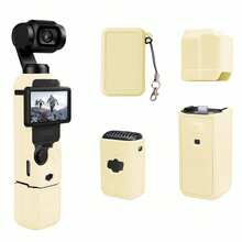 MAMEN Silicone Protective Case Set For Osmo Pocket 3, Body Cover + Lens Cap + Battery Shell + Storage Bag, Shock‑Proof Anti‑Scratch Handheld Gimbal Camera Accessory - View 9