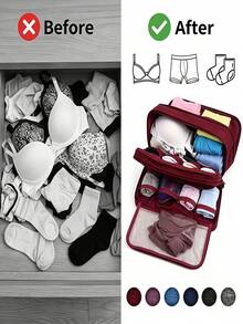 Portable Cationic Underwear Storage Bag, Used For Storing Bras, Panties And Intimate Apparel, Essential For Daily Use And Travel Vacation - Multicolor - View 4