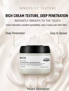 L’Oreal Paris قناع الشعر Salon Core Resilience 75 مل، يصلح الشعر الجاف، ينعم ويغذي، عناية عميقة، التحكم في الزيوت ومكافحة التجعد، مناسب لجميع أنواع الشعر - شامبو وبلسم صالون، قناع ترميم الشعر - مشاهدة 6