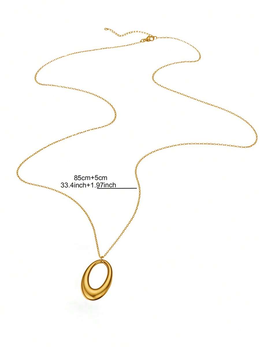 Collar con colgante ovalado · detalle 3
