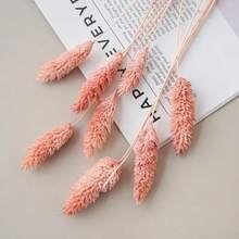 25/50/100Pcs Artificial Gem Grass, Artificial Plants, Multiple Colors Available, For Home Decor, Vase Decoration, DIY Bouquets, Cake Decoration - Pink - View 3