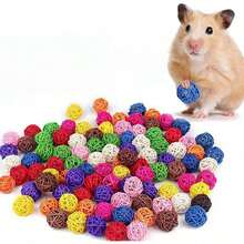 40/20pcs Woven Ball Bird Toys Parrot Chewing Toys 3cm/1.18in Parrot Chewing Toys Suitable For Small Parrots Conure Hamsters Rabbits Toys DIY Handicraft Decoration - A+B - View 9