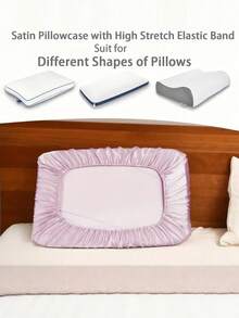 Elastic Pillowcase, Suitable For Various Pillow Shapes Travel Pillowcase, Foldable Pillow Protector, Suitable For Hotel, Camping, Bedroom Daily Use - Multicolor - View 10
