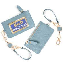 Pass Holder With Retractable Reel, Zipper Coin Purse, Transparent Window, IC Card Holder (, PASMO, Etc.), With Shoulder Strap, Retractable Reel, Coin Purse, Card Holder, Key Holder, Can Be Attached To Bag, Convenient For Quick Passage Through Turnstiles, Commuting, School, Fashion, Unisex - Multicolor - View 12