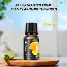 MOPOYAT Aceite esencial de aromaterapia de 10 ml, apto para difusor, spa y humidificador. Fragancia de larga duración. Úselo para masajes, cuidado de la piel, cuidado corporal, cuidado facial, cabello y uñas, etc. - 1PC - Ver 15