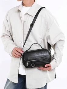 New Personalized Design Men's Handheld One Shoulder Crossbody Bag - Multicolor - View 4