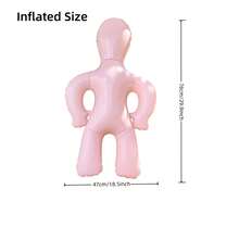 PVC Inflatable Model, An Inflatable Dress-Shaped Model Used For Clothing Display, Suitable For Retail Store Clothing Display Props, Funny Costumes For Festival Parties, And Gifts For Single Party Games. - Dusty Pink - View 6