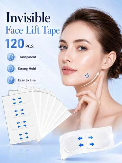 120/80/40/4pcsFacial Lifting Tape, Invisible Face Sticker, Makeup Auxiliary Tool For Tightening Face Look