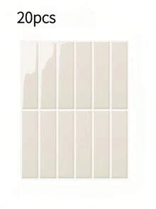 4/10/20pcs 11.43 Inches X 9 Inches Self-Adhesive Wall Tiles, Heat-Resistant Removable Stickers For Kitchen Splash-Proof Wall Tiles, Waterproof Bathroom Wall Tiles, Home Decoration, RV Bar Counter Decoration - Milk Apricot Mist - View 9