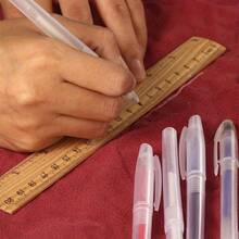 Heat Erasable Fabric Marker Set, Multi-Color Fabric Disappearing Ink Pens, Designed For Quilting, Sewing, Garment Making And Cutting, Tailor's Fine Chalk Pens, Essential Quilting Tools, Streamlined Pen Body Design, Replaceable Fabric Markers - Sewing Marking Pen - View 1