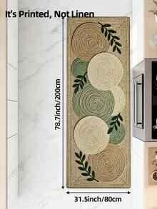 DAJIANG 1pc 3D Woven Long Strip Rug, Kitchen Mat, Long Floor Mat, Suitable For Bathroom, Kitchen, Outdoor, Hallway, Bedroom, Living Room, Next To Washing Machine, Machine Washable Carpet Accessory, Easy To Clean Entryway Mat, Non-Slip Bedroom Decor Rug - Multicolor - View 18