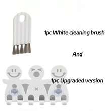 1pc Cartoon Toothbrush Holder Set, Self‑Adhesive Wall Mount Organizer With Suction Cups, Multi‑Hook Family Bathroom Storage Rack, Multi‑Purpose Wall Hook For Toothbrush Key Small Gadget, Home Bathroom Decor Accessory - Multicolor - View 16