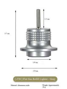CAMPINGMOON 1 buah Adaptor Isi Ulang Korek Api, Nozzle Tabung Gas Pipih untuk Pengisian Langsung, Adaptor Isi Ulang Bahan Bakar Pemantik Luar Ruangan, Cocok untuk Berkemah di Luar Ruangan Z38 BKZ38 - A - View 4