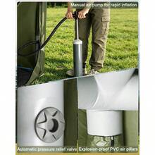 Truck Bed Tent Camping Inflatable Pickup Truck Tent With Pump 5.5ft-8ft 2 Mins Setup PU3000mm Waterproof Windproof, Double Layer Mesh Window Door 4-Season Design - A - View 3