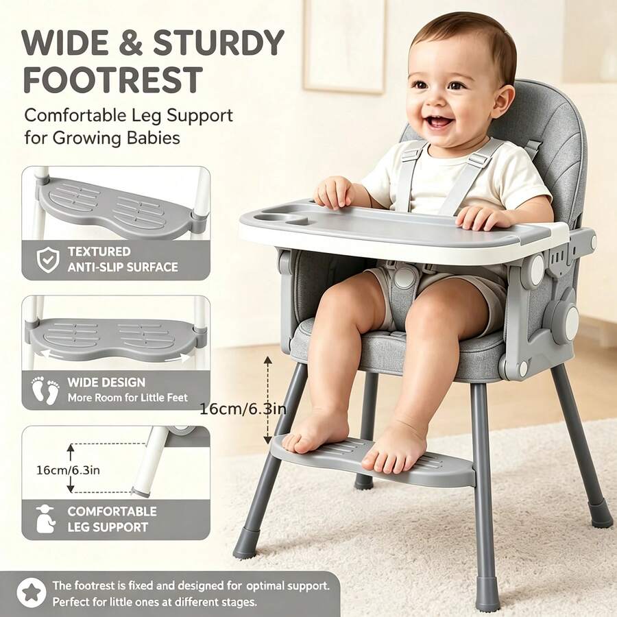 Baby Highchairs & Booster Seats - Grey - View 1