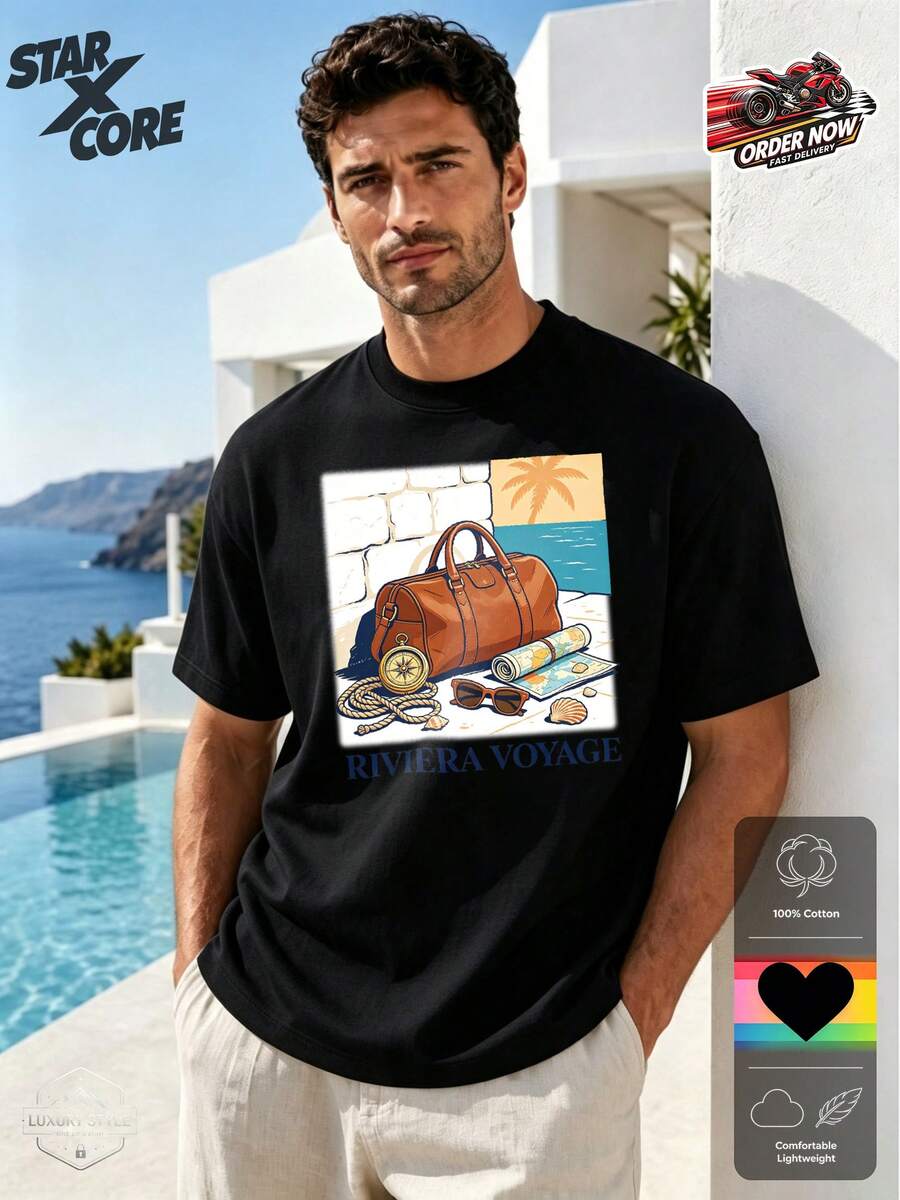 Camisetas de hombre - Negro - Ver 1