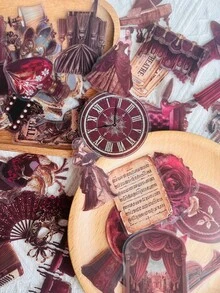 50pcs Vintage Music Concert Stickers For Luggage, Laptop, Scrapbook, Journal, Decoration Board, Guitar, Helmet, Water Cup, Decorative Decals For Teens And Adults - 50pcs - View 6