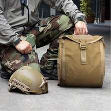 Outdoor Multifunctional Cycling Hiking Tactical Helmet Storage Bag Portable Camouflage Equipment MOLLE Military Enthusiast - Multicolor - View 6