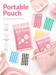 480/1200PCS 6-Color Star-Shaped Scar Patches, Waterproof And Sweat-Resistant, Day And Night Use, Scar Concealment, Seamless And Non-Caking, Gentle And Non-Irritating - View 6