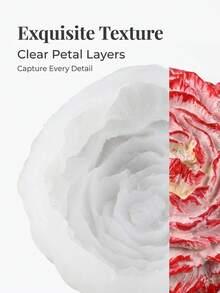 牡丹花造型香氛蠟燭矽膠模具，3D花瓣設計，完整成型且易脫模，DIY手工藝，居家香氛製作，適合手工愛好者，香氛鑄模，花卉蠟燭製作工具，創意禮品手工模具 - 白色 - 查看 4