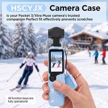 MAMEN Silicone Protective Case Set For Osmo Pocket 3, Body Cover + Lens Cap + Battery Shell + Storage Bag, Shock‑Proof Anti‑Scratch Handheld Gimbal Camera Accessory - View 2