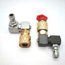 High Pressure Washer Nozzle Adapter Quick Connector 360 Degree Rotation - Silver - View 5