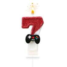 1pc 0-9 Customizable Number Candle, Dual-Color Game Controller Design, Birthday Candle Perfect For Birthday Party, Anniversary, Wedding Anniversary, Celebration, High-End Baking Cake Decoration - View 15