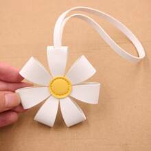 Cute Daisy Flower PU Leather Pendant, Fashionable Versatile Bag Charm, Personalized Floral Hanging Ornament, Suitable For Handbags, Backpacks, Crossbody Bags, Car Rearview Mirror Decoration, Exquisite Girls' Accessory, Creative Gift For Best Friend Birthday, Holiday Anniversary - Multicolor - View 8
