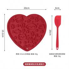 2pcs Love's Licking Pad Licking Mat + Cleaning Scraper Set Dog Licking Plate Pet Silicone Suction Slow Feeder Mat Anti-Choke Aesthetic Mat - 50ml - View 7