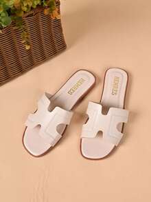 Women's Flat Slippers Beach Casual Outdoor - Apricot - View 3