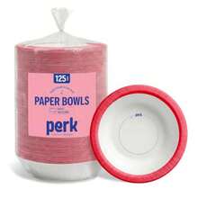 Heavy‑Weight Paper Bowls, 12 Oz, 125 Count Bulk Disposable Bowls For Soups, Snacks And Everyday Meals, White/Orange Sturdy Bowls For Soups, Snacks, And Everyday Meals In Offices Or Events. - White - View 1