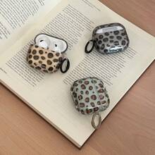European & American 7-Color Transparent Leopard Print + Ring Earphone Case Compatible With AirPods Pro 3 New Pro 2 Protective Cover Pro Cute Apple 4 Minimalist 3 Personalized 1/2 Generation Girls Earphone Case Protective Cover Spring/Summer Earphone Case/Birthday Gift/Holiday Gift - Multicolor - View 8