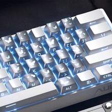 AULA Beauty Butterfly Love Keycaps con Grabado Lateral DIY Personalizado PBT Altura de Fábrica 21 Teclas Patrón Lindo Tapas de Teclado - Ver 2