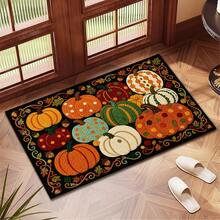Colorful 2D Pumpkin Pattern Printed Drainage Mat/Absorbent Mat/Drying Mat For Coffee Machine And Tableware - Absorbent Polyester Desktop Protector With Rubber Non-Slip Backing, For Kitchen Countertop Decoration - Home Bar And Dining Table Placemat - Multicolor - View 13