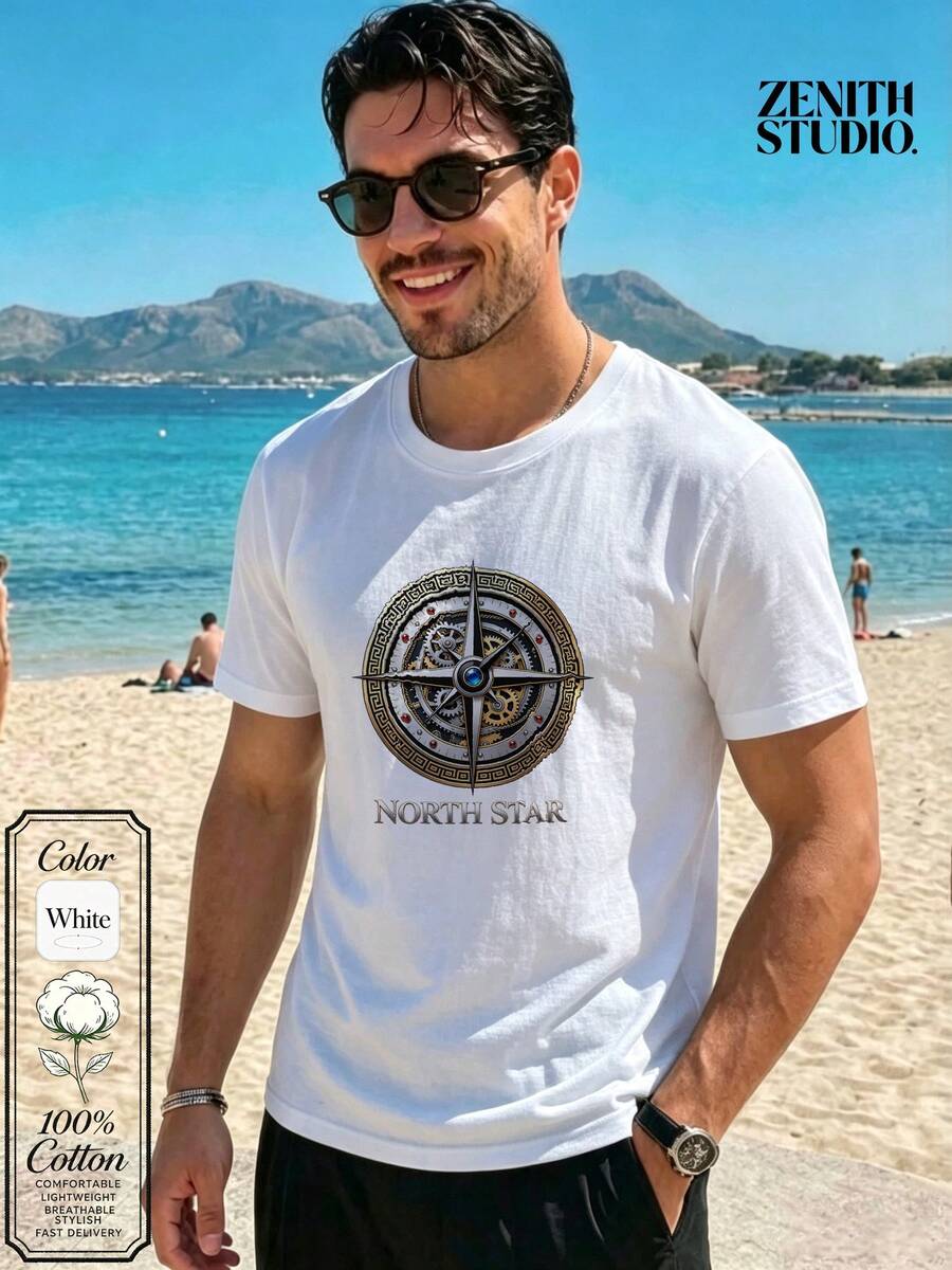 Men T-Shirts - White - View 1