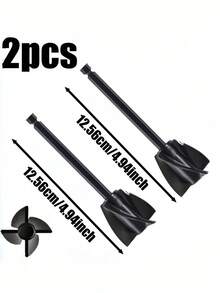 2pcs Plastic Paint Mixing Drill Bit Accessories, Epoxy Resin Mixing Paddle, Standard Hex Shank, Four-Blade Spiral Design, Efficient Mixing, Suitable For Various Drills - One Size Fits All - View 10