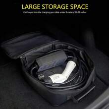 Camping Hiking Portable Storage Bag Waterproof Durable Oxford Fabric Handbag Outdoor Car Charging Cable Tool Storage Bag - Black - View 8