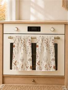 2 Buah Handuk Dapur Motif Daun Musim Gugur & Angsa 40*60cm Gaya Sederhana Persegi Panjang Handuk Dapur Mikrofiber, Kain Lap Piring, Taplak Meja, Handuk Tangan, Dekorasi Kamar Mandi & Dapur, Dekorasi Rumah, Hadiah Pindah Rumah untuk Tetangga, Sempurna untuk Penggunaan di Dapur & Kamar Mandi, Cocok untuk Ibu Rumah Tangga & Pertemuan Keluarga, Bernilai Tinggi, Perlengkapan Rumah Tangga - MultiWarna - View 5